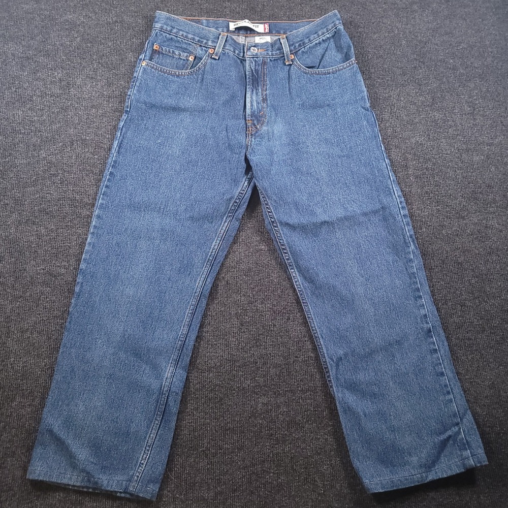 Levi's 505 Jeans Mens 34x25.5 Straight Fit Denim Work VTG Made In USA Y2K Street - Picture 2 of 12